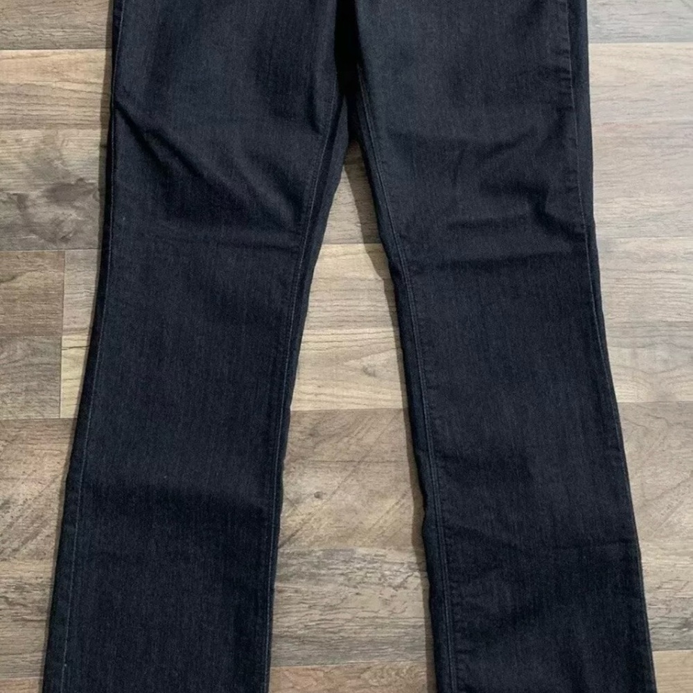 NYDJ women's Marilyn Straight with Tonal Stitch Dark wash Jeans size 10